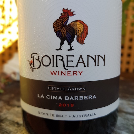 Boireann Winery 2019 La Cima Barbera