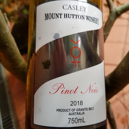 Casley Mount Hutton Winery 2018 Pinot Noir