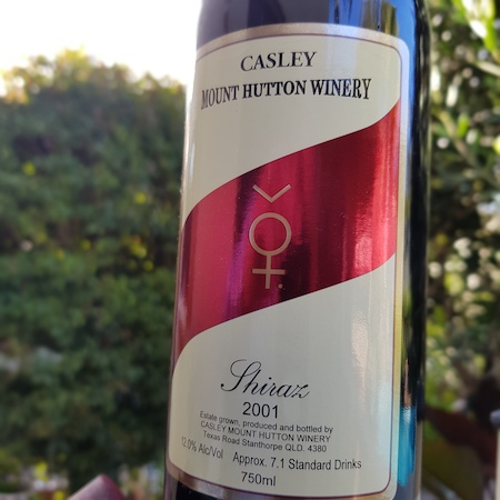 Casley Mount Hutton Winery 2001 Shiraz