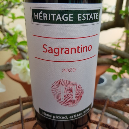 Héritage Estate 2020 Sagrantino