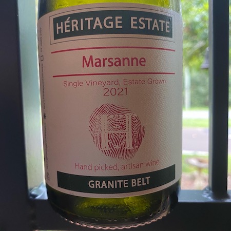 Heritage Estate Winery 2021 Marsanne