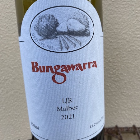 Bungawarra Wines 2021 LJR Malbec
