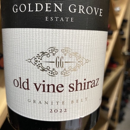 Golden Grove Estate 2022 Old Vine Shiraz