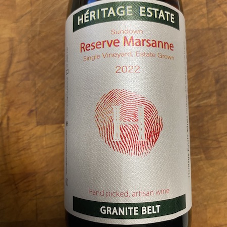 Heritage Estate Wines 2022 Sundown Reserve Marsanne